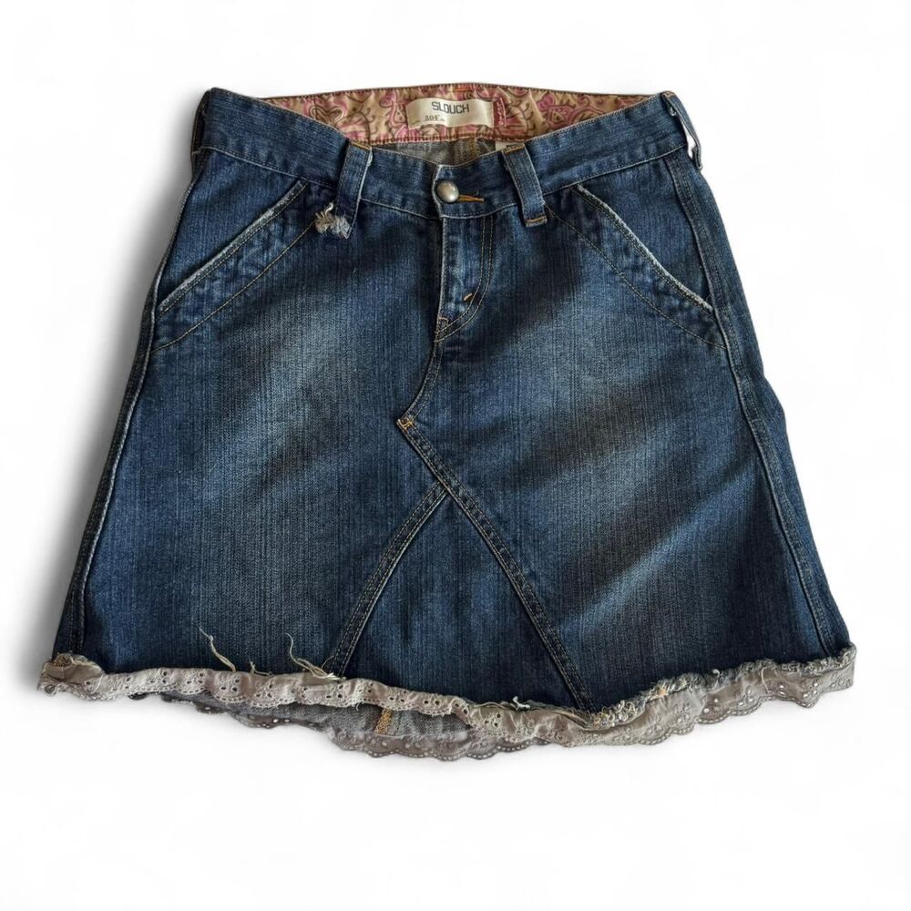 Levi-s Women's Blue and Navy Skirt